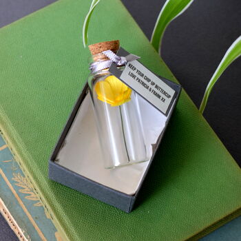 Tiny Buttercup In A Bottle Personalised Gift, 6 of 12