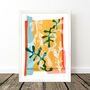 Abstract Seaweed Colour Block Print, thumbnail 4 of 7