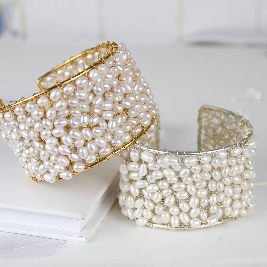 Details more than 76 pearl cuff bracelet bridal super hot