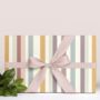 Luxury Pastel Wide Stripe Wrapping Paper, thumbnail 6 of 9