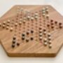 Handmade Wooden Chinese Checkers Board Game, thumbnail 3 of 6