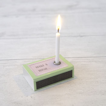 August Peridot Birthstone And Birthday Candle Gift, 3 of 8