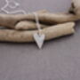 Handmade Silver Textured Heart Pendant, thumbnail 2 of 3