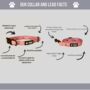 Pink Floral Dog Collar And Lead Set, thumbnail 3 of 4