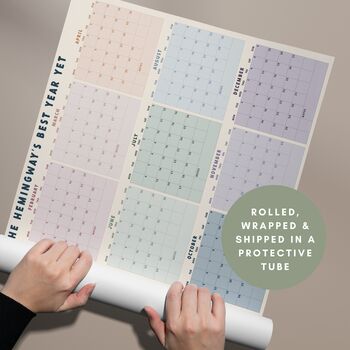 2026 Wall Planner | Personalised Monthly Grid Calendar, 5 of 6