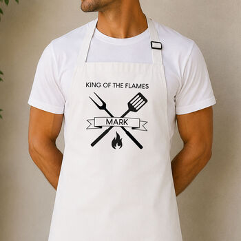 Personalised Name And Message BBQ Apron, 2 of 6
