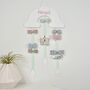 Personalised Rainbow And Cloud Hair Bow Holder White, thumbnail 1 of 8