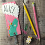 Personalised Happy Unicorn Name Bookmark For Children, thumbnail 3 of 7