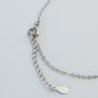 Sterling Silver Crystal Circle Charm Bracelet, thumbnail 3 of 5