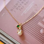 Octopus Freshwater Pearl Birthstone Charm Necklace, thumbnail 8 of 12