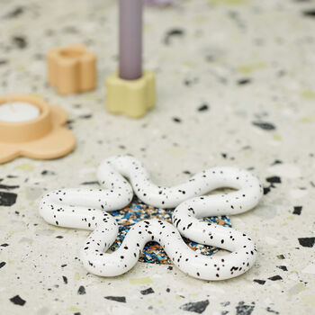 Ceramic Trivet In Artsy Splatter Design With Gift Box, 10 of 12