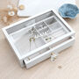 Personalised Luxury Glass Drawer Jewellery Box, thumbnail 2 of 12