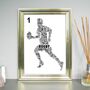 Rugby Player Or Rugby Ball Personalised Print, thumbnail 1 of 5