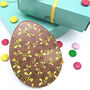Small Chocolate Easter Egg Flegg With Football Pattern, thumbnail 7 of 11