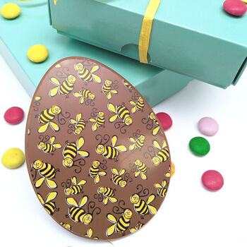 Small Chocolate Easter Egg Flegg With Football Pattern, 7 of 11