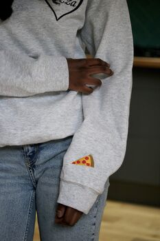 Pizza Heart And Slice Sweater, 3 of 6