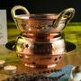 Solid Copper Massage Oil Warmer Pot Set – Spa Tool, thumbnail 1 of 4