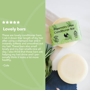 Rosemary Lime Conditioner Bar For All Hair Types, 8 of 10
