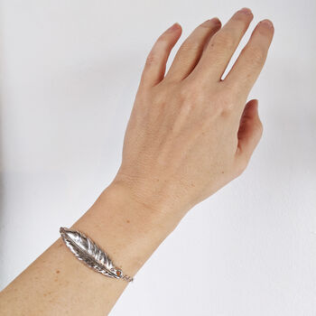 Silver Feather Bracelet, 6 of 6