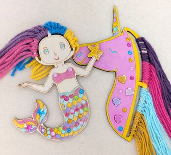 Paint Your Own Mermaid Yarn Craft Kit, 4 of 5
