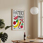 Farmer's Market Kitchen Wall Art Hand Painted Print, thumbnail 6 of 6