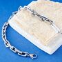 Silver Personalised Large Link Bracelet For Men And Women, thumbnail 6 of 12