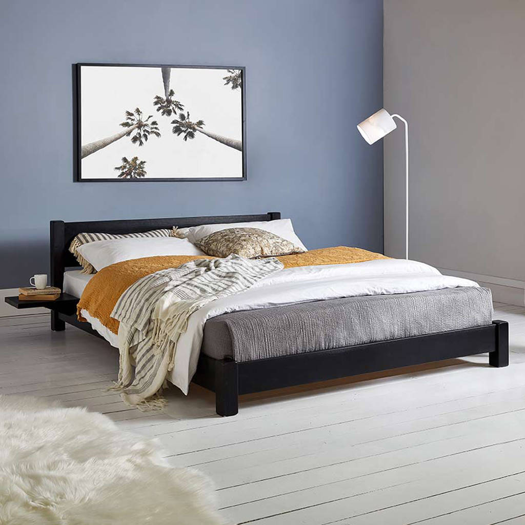 Low Oriental Wooden Bed Frame By Get Laid Beds | notonthehighstreet.com