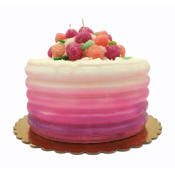 Fake Candle Pink Berry Cake, 5 of 7