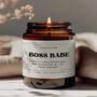 Birthday Gift For Friends Funny Candle Boss Babe, thumbnail 5 of 7