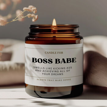 Birthday Gift For Friends Funny Candle Boss Babe, 5 of 7