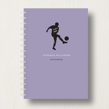 Personalised Football Lover's Journal Or Notebook, 9 of 10