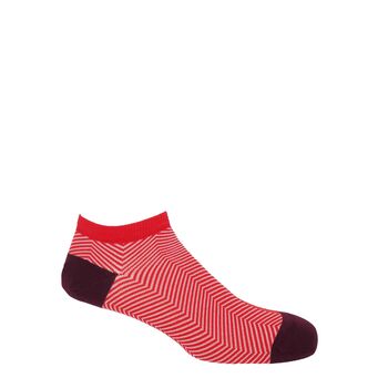 Lux Taylor Red Luxury Crew And Trainer Men’s Socks Bundle, 4 of 7