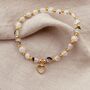 Bamboo Leaf Agate Gemstone Bracelet, thumbnail 1 of 4