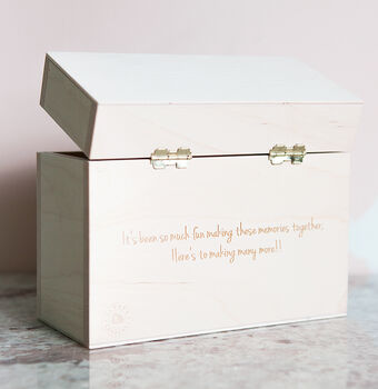 Personalised Engraved Wedding Keepsake Box, 4 of 5