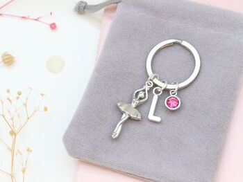 Personalised Ballerina Keyring Ballet Dancer Gift, 4 of 10