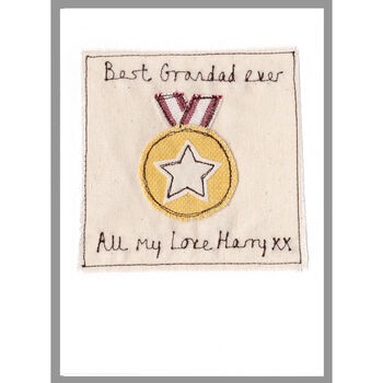 Personalised Gold Medal Father's Day Card, 2 of 12