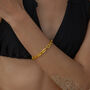 Ancient Elegant Radiance Chunky Gold Chain Bracelet, thumbnail 1 of 8