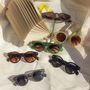 Black Chunky Keyhole Sunglasses, thumbnail 2 of 3