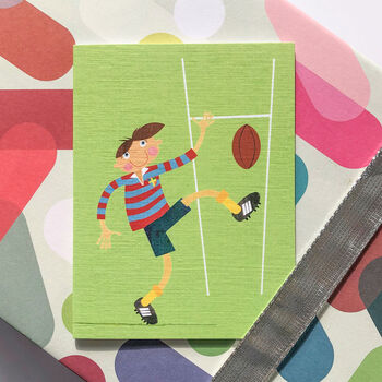 Mini Rugby Boy Card, 4 of 5