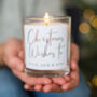 Christmas Wishes Personalised Candle, thumbnail 1 of 3