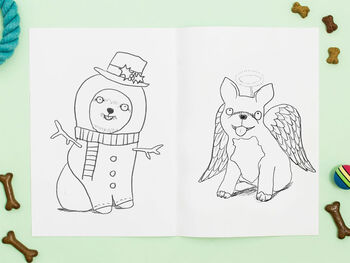 Christmas Doggy Dress Up Colouring Book, 5 of 9