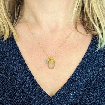 The Trio Rose Quartz Necklace, 2 of 8