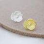 Violet Flower Stud Earrings In Sterling Silver, thumbnail 6 of 11
