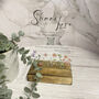 Floral Personalised Share The Love Sign Clear Wedding Party, thumbnail 1 of 5
