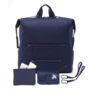 Navy Blue Waterproof Neoprene Baby Changing Bag, thumbnail 5 of 6