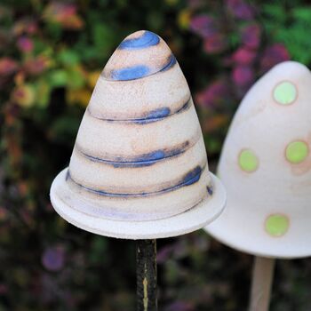 Personalised Ceramic Toadstool Cane Toppers, 8 of 11