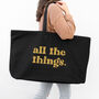 Giant Oversized Tote Bag 'All The Things', thumbnail 1 of 2