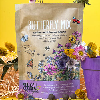 Wildflower Seed Scatter Packets – 100 Seed Balls – Perfect Gift For Garden Lovers, 7 of 12