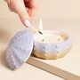 Sea Urchin Lavender Ceramic Candle, thumbnail 1 of 5