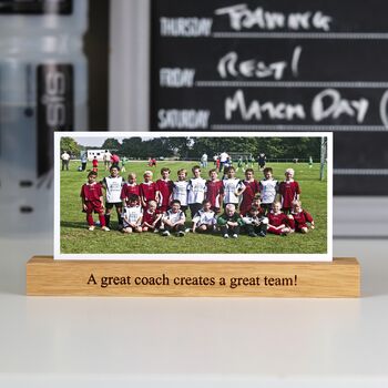 Personalised Sports Coach Teacher Gift Print And Stand, 6 of 12
